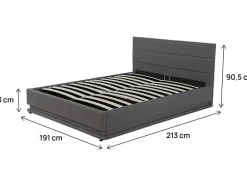 Habitat Et Jardin Lit LED avec coffre 