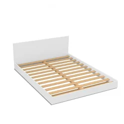 Weber Industries Lit LOFT 140x190 + 1 sommier + tête de lit / Blanc