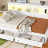 Fortuna lai Lit Maison 90x200cm, Enfant, Forme Cheminée, Bois de Pin, Blanc Online