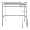 Vente-unique Lit mezzanine - 140 x 190 cm - Pin massif - Blanchi -GEDEON II Best