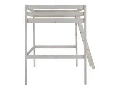 Vente-unique Lit mezzanine - 140 x 190 cm - Pin massif - Blanchi -GEDEON II Best
