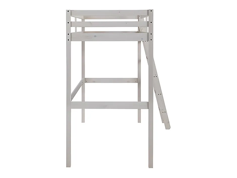 Vente-unique Lit mezzanine - 90 x 190 cm - Pin massif - Blanchi -GEDEON II Online