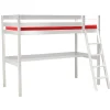 Weber Industries Lit mezzanine ASPEN 90x190 + 1 sommier + bureau / Blanc