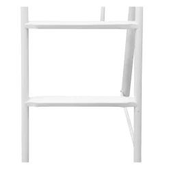 Generic Lit mezzanine ELIOT 140 x 190 cm - Métal - Sommier inclus - Blanc New