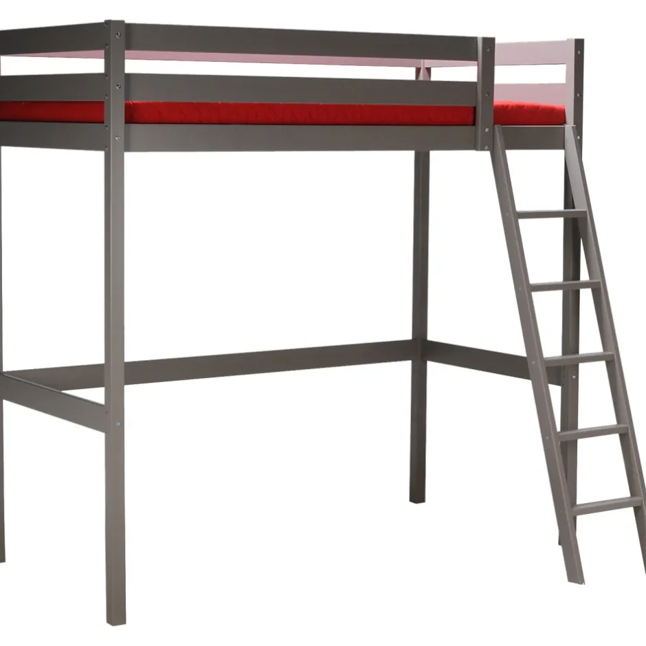 Weber Industries Lit mezzanine STUDIO 90x190 + 1 sommier / Gris Taupe