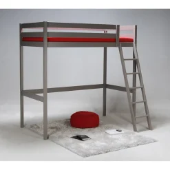 Weber Industries Lit mezzanine STUDIO 90x190 + 1 sommier / Gris Taupe