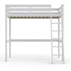 Weber Industries Lit mezzanine STUDIO 90x200 + 1 sommier / Blanc Clearance