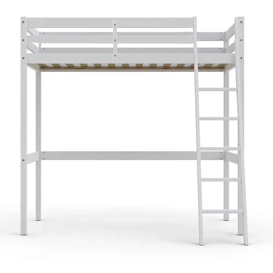 Weber Industries Lit mezzanine STUDIO 140x190 + 1 sommier / Blanc Best