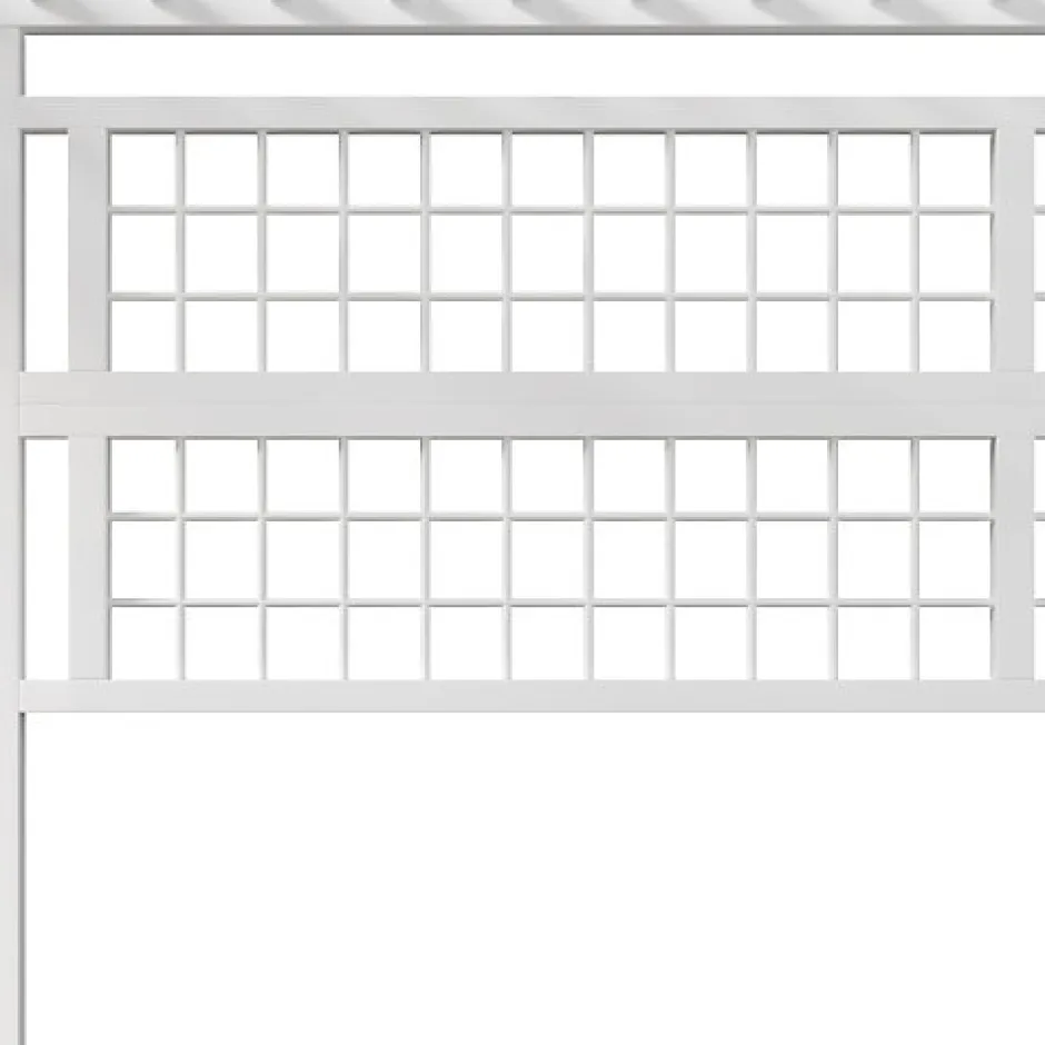 ModernLuxe Lit mezzanine 140x200cm - structure en fer - rangements - éclairage LED - blanc (matelas non inclus)