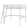 Bb Loisir Lit Mezzanine 140x190cm blanc SALA avec incl. Sommier et échelle