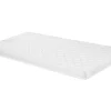 Vente-unique Lit mi-hauteur 90 x 190 cm avec rangement - Pin et MDF - Coloris : Naturel et blanc + Matelas - LANIORI Discount