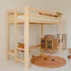 Petits-Meubles Lit mi-hauteur 90x190 sommier inclus Anaëlle Bois Best