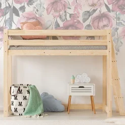 Petits-Meubles Lit mi-hauteur 90x190 sommier inclus Mark Bois Outlet
