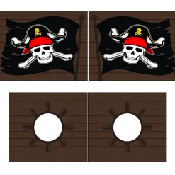 Petits-Meubles Lit Mi-Hauteur 90x200 sommier inclus housse Pirate Vipack Pino Bois Best
