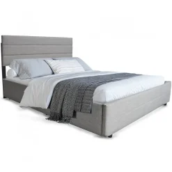 Weber Industries Lit PALERMO 140x200 +1 sommier+2 tiroirs+1 tiroir lit 90x190 / Gris clair Online