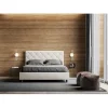 Ityhome Lit Priya en simili cuir blanc avec sommier tapissé 160x200 Hot