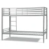 Enfant Meublorama Lit SAMMY Lit superposé en métal 90x200 cm gris avec sommiers inclus