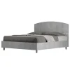 Ityhome Lit sans sommier 160x190 béton Dora