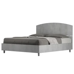 Ityhome Lit sans sommier 160x190 béton Dora