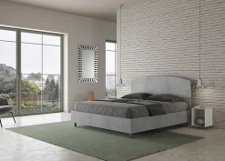 Ityhome Lit sans sommier 160x190 béton Dora
