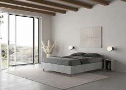 Ityhome Lit sans sommier 140x190 béton Nuamo Best
