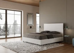 Ityhome Lit sans sommier 160x200 frêne blanc New Egos Outlet