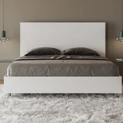 Ityhome Lit sans sommier 160x200 frêne blanc New Egos Outlet