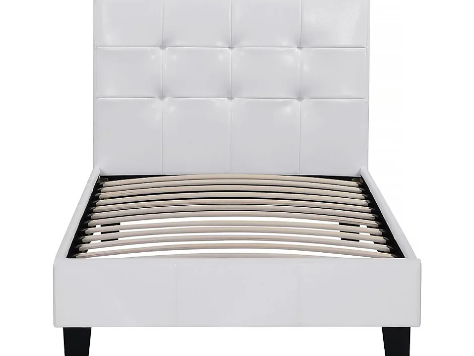 Habitat Et Jardin Lit simple en pvc "Julia" 90 x 190 cm Blanc New