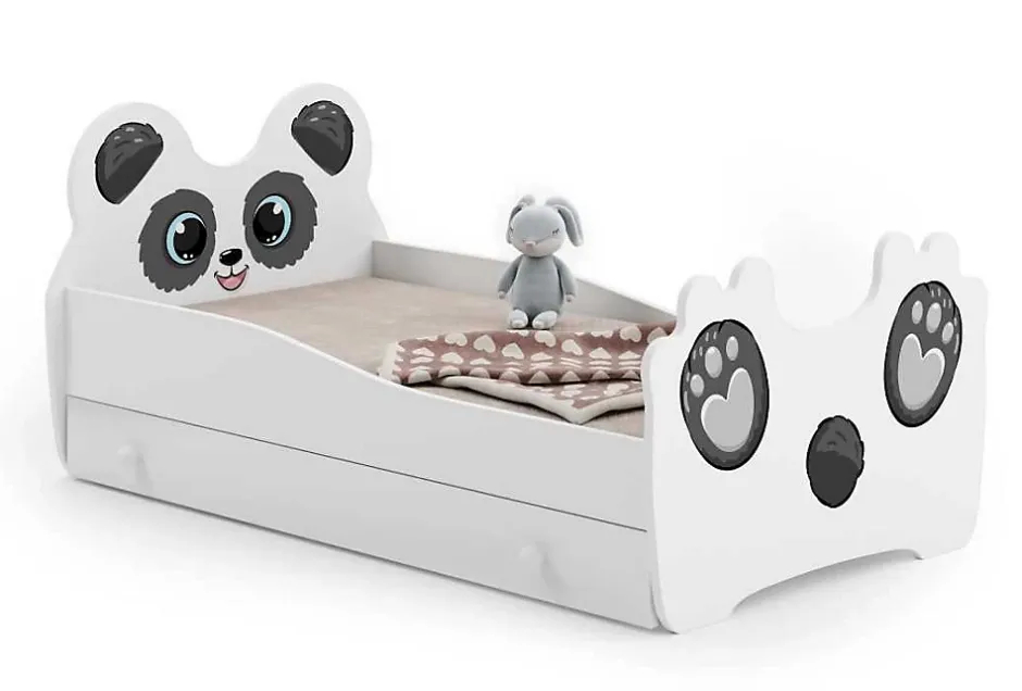 Kobi Lit simple Panda 140x70 avec tiroir