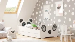 Kobi Lit simple Panda 140x70 avec tiroir