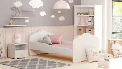 Kobi Lit simple Wave 140x70 - couleur blanche Sale