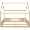 ProximaX Lit simple 90x200 cm modèle maison naturel, lit bas 2-en-1 pour enfants et adolescents, design ludique et multifonction Discount