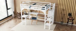 Enfant Fortuna lai Lit Simple 90x200cm, Canapé-Lit, Éclairage Ambiant, Rangement, Naturel