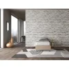 Ityhome Lit Sommier avec sommier capitonné 80x210 Azelia simili cuir gris tourterelle New