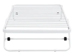 Enfant Vente-unique Lit sommier d'appoint pliant 90 x 190 cm - Métal - Blanc - ADONIS II