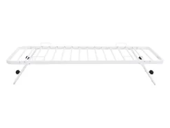 Enfant Vente-unique Lit sommier d'appoint pliant 90 x 190 cm - Métal - Blanc - ADONIS II