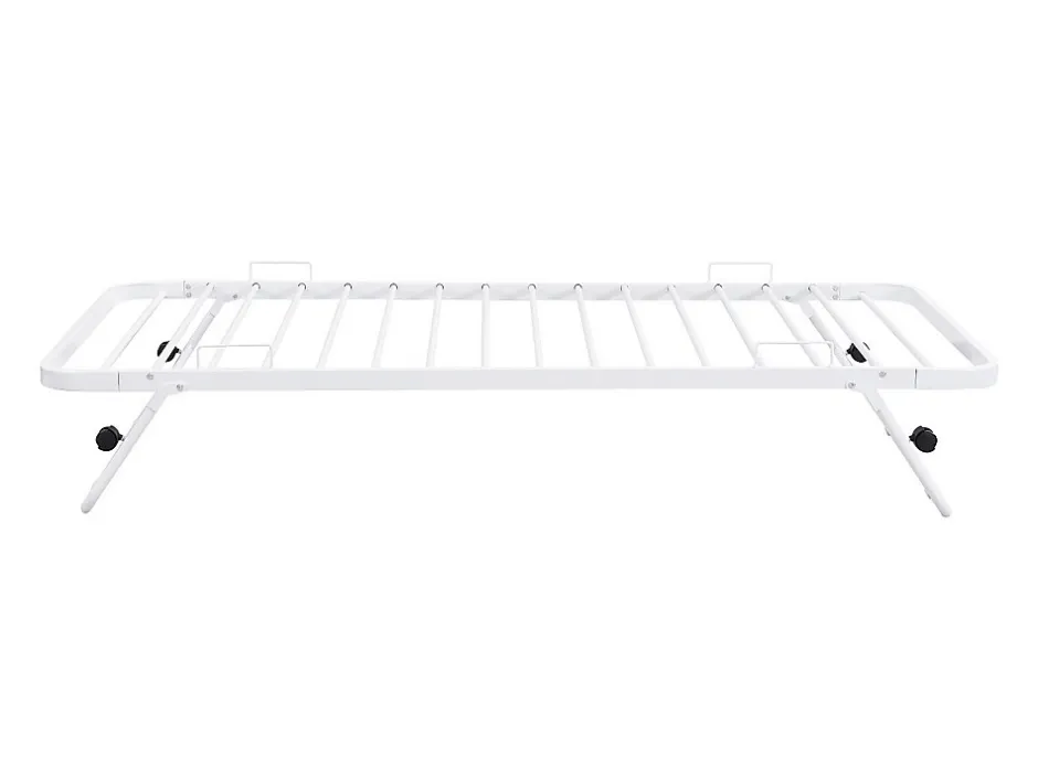 Enfant Vente-unique Lit sommier d'appoint pliant 90 x 190 cm - Métal - Blanc - ADONIS II