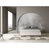 Ityhome Lit Sommier sans sommier capitonné 160x200 simili cuir Azelia blanc Outlet