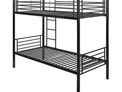 Habitat Et Jardin Lit superposé "ADAM" - 90 x 190 cm - Métal - Noir