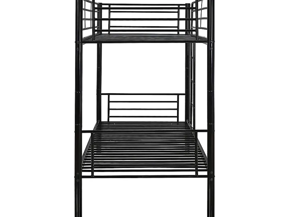 Habitat Et Jardin Lit superposé "ADAM" - 90 x 190 cm - Métal - Noir