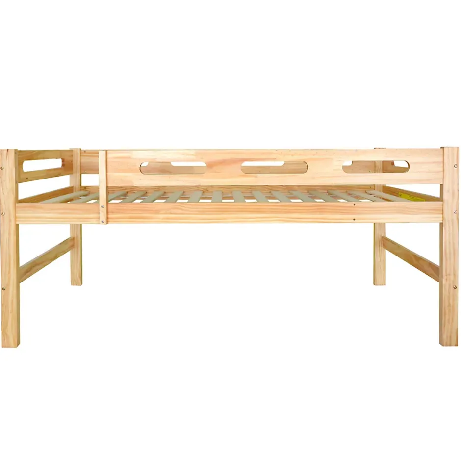 Simple Life Lit superposé enfant, 2 lits simples, cadre pin massif, montage facile, naturel, 90x200 cm