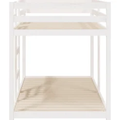 Enfant Vidaxl Lit superposé sans matelas blanc 90x190 cm bois de pin massif