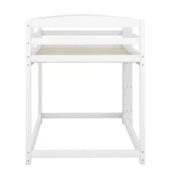 Enfant Aapaas Lit superpose 90x200 cm blanc pour enfants et adolescents avec structure en pin massif facile a assembler