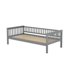 Aapaas Lit superpose 90x200 cm gris avec tiroirs et lits convertibles pour chambre enfant New