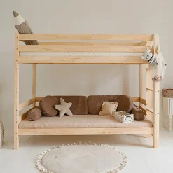 Enfant Petits-Meubles Lit superpose 90x200 sommiers et tiroir inclus Anaëlle Bois
