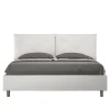 Ityhome Lit tapissé en simili cuir blanc Appia sans sommier 160x190 Online