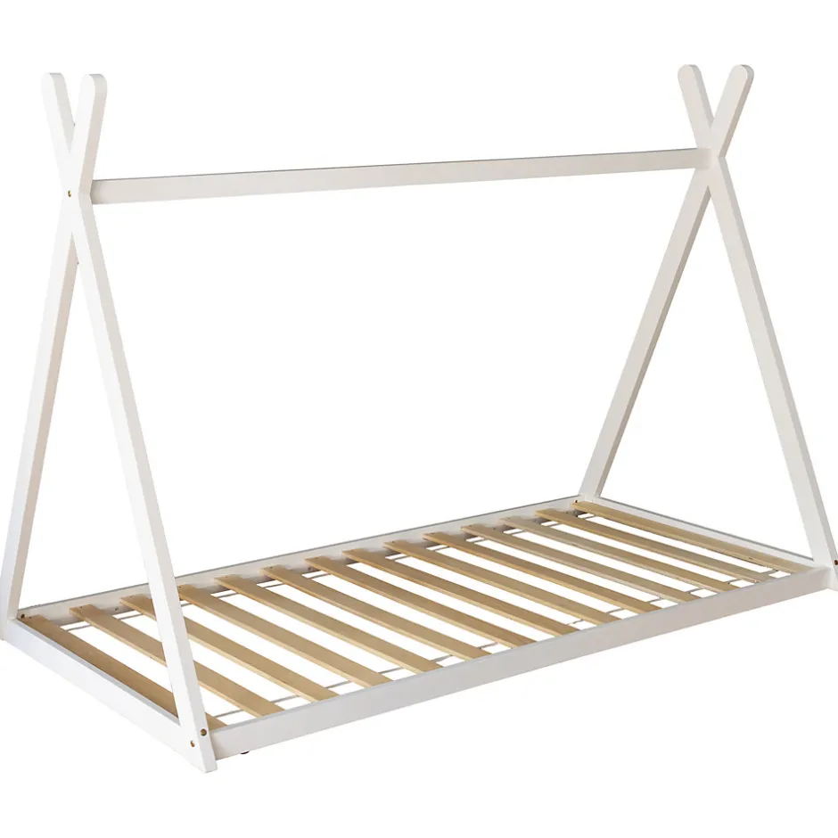 Enfant Happy Garden Lit tipi pour enfant 190x90cm blanc VALENTIN -
