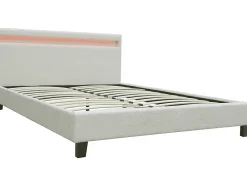 Habitat Et Jardin Lit tissu bouclette avec LED
