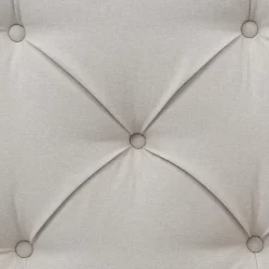Redom Lit 160x200 cm avec coffre de rangement et tête rembourrée en coton gris clair, cadre bois massif Clearance