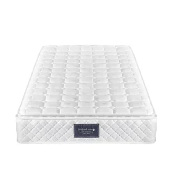 Redom Lit 90x200 cm avec tête de lit rembourrée en lin gris, sommier à lattes inclus et pieds noirs, design sobre